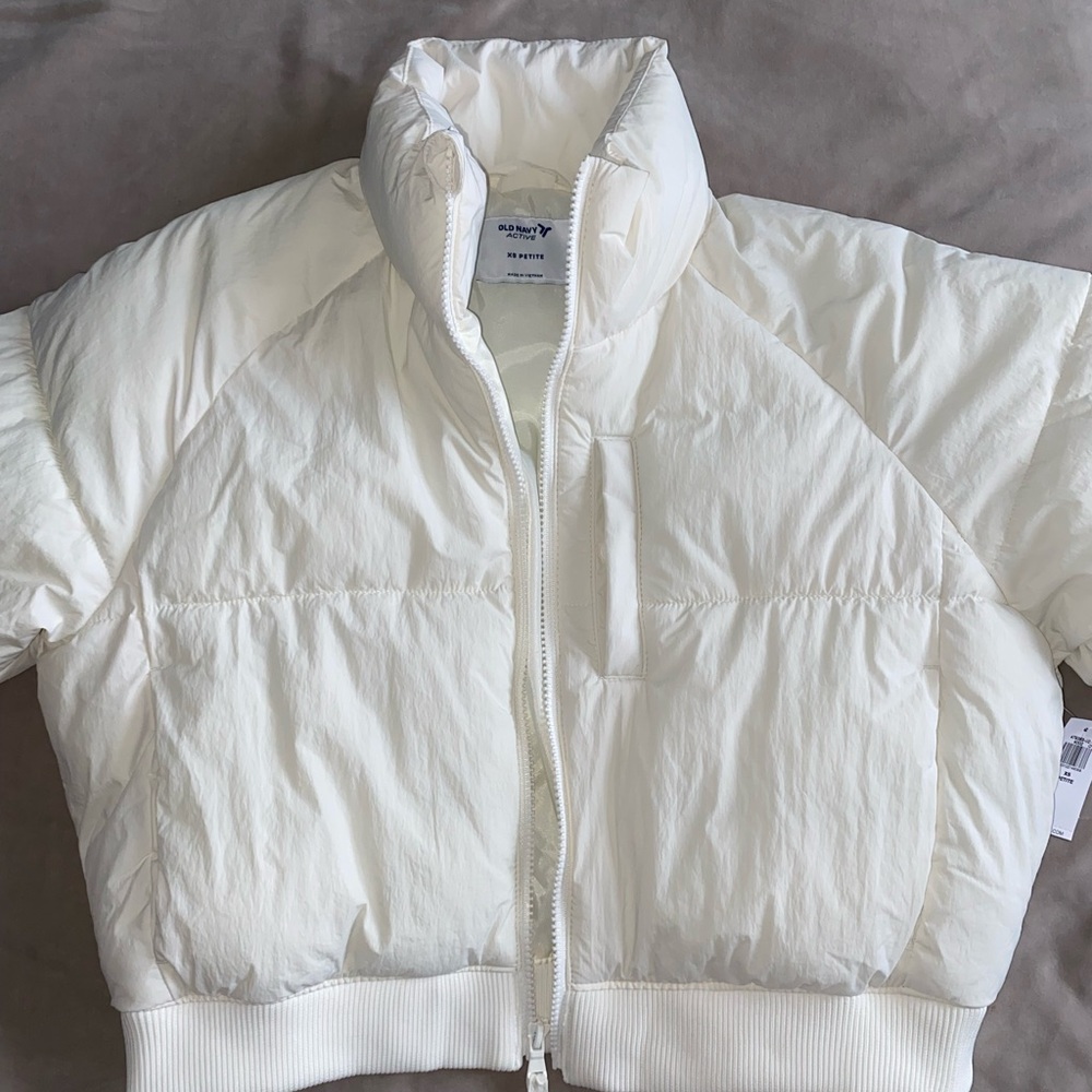 Old Navy Cream Puffer Jacket